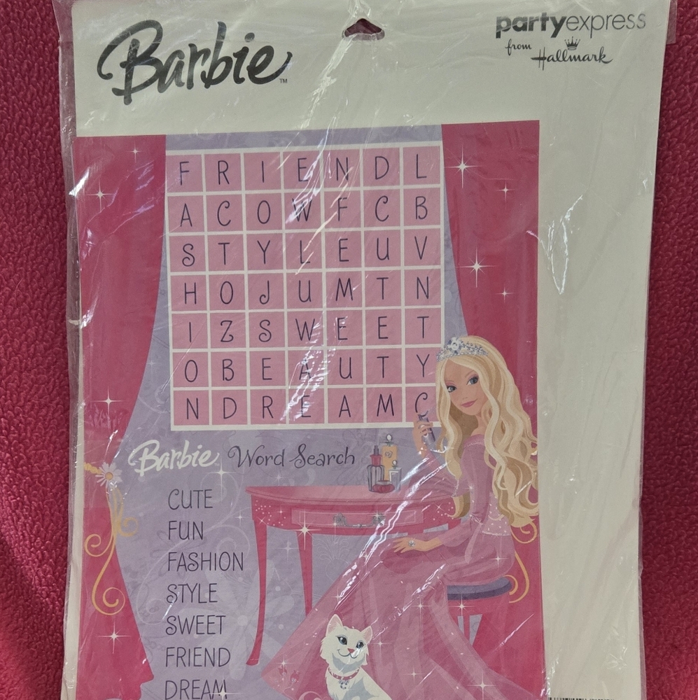 Party Express Hallmark Barbie 24 Game Sheets